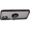 Etui z uchwytem na palec Bizon Case Hybrid Ring do Galaxy Xcover6 Pro, przydymione z czarną ramką