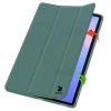 Etui z klapką Bizon Case Tab Lizard do Galaxy Tab S10 FE Plus, ciemnozielone