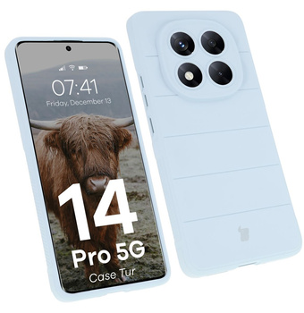 Pancerne etui Bizon Case Tur do Xiaomi Redmi Note 14 Pro 5G / Poco X7, jasnoniebieskie