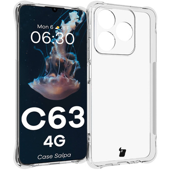 Elastyczne etui Bizon Case Salpa do Realme C63 4G, przezroczyste