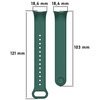 Pasek Bizon Strap Watch Dots do Xiaomi Mi Smart Band 8, ciemnozielony