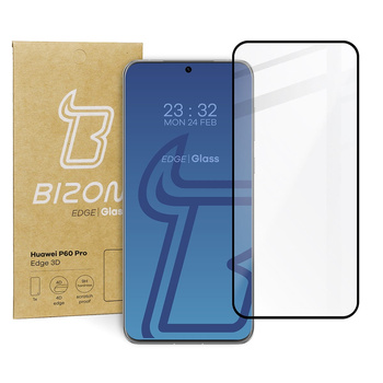 Szkło hartowane BIZON Glass Edge 3D do Huawei P60 Pro