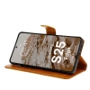 Etui z klapką Bizon Case Pocket do Galaxy S25 Edge, brązowe