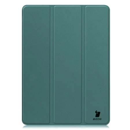 Etui z klapką Bizon Case Tab Croc do OnePlus Pad 3 / 2 Pro / OPPO Pad 4 / 4 Pro, ciemnozielone
