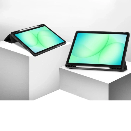 Etui z klapką Bizon Case Tab Lizard do Galaxy Tab A11 Plus / A9 Plus, czarne