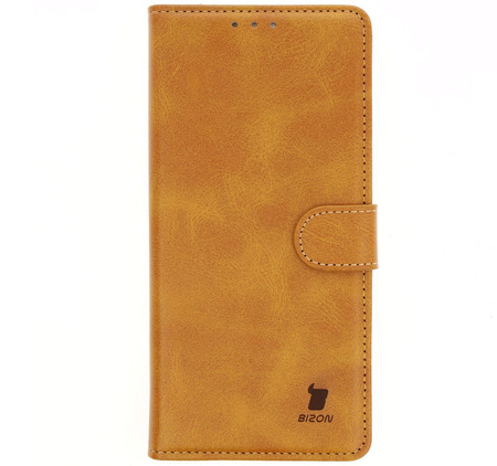 Etui z klapką Bizon Case Pocket do Motorola Moto G15 / G15 Power / G05, brązowe