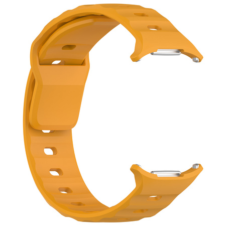 Silikonowy pasek Bizon Strap Watch Silicone G do Galaxy Watch Ultra 2 / 1, żółty