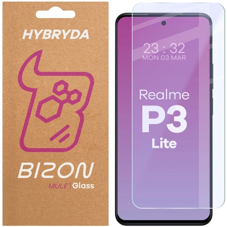 Elastyczne szkło hybrydowe Bizon Glass Mule do Realme P3 Lite