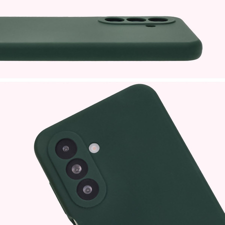 Silikonowe etui Bizon Soft Case do Galaxy A17 5G / A26 5G, ciemnozielone