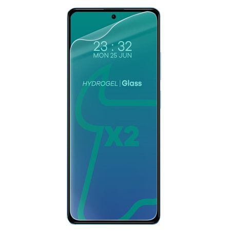 Folia hydrożelowa na ekran Bizon Glass Hydrogel Front Duo do Poco X5 Pro, Redmi Note 12 Pro 5G, Redmi Note 12 Pro+ 5G, 2 sztuki