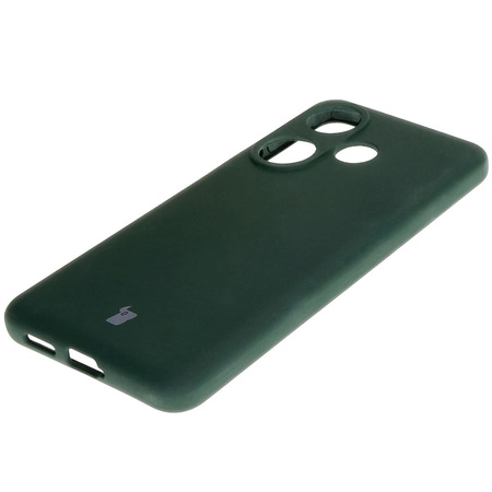 Silikonowe etui Bizon Soft Case do Xiaomi Poco F6, ciemnozielone