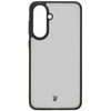 Etui Bizon Case Angelo do Galaxy A56 5G, półprzezroczyste z czarną ramką