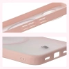 Etui z pierścieniem magnetycznym Bizon Case MatteO do Pixel 10 / 10 Pro, przydymione-różowe