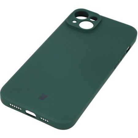 Etui Bizon Case Silicone do iPhone 14 Plus, ciemnozielone