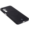 Silikonowe etui z pierścieniem magnetycznym Bizon Case Silicone Magnetic Sq do Galaxy A16 4G / 5G, czarne