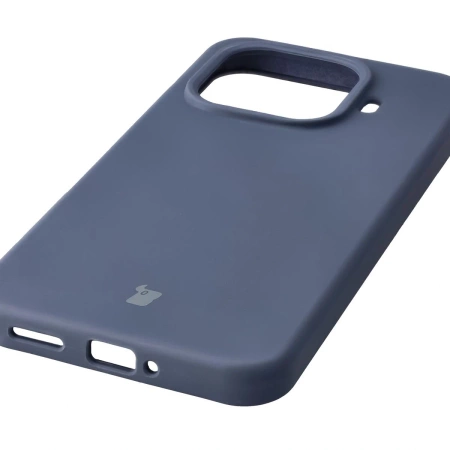 Silikonowe etui Bizon Soft Case do Xiaomi 15T Pro, ciemnoniebieskie