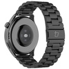 Pasek ze stali nierdzewnej do smartwatcha, Bizon Strap Watch Aura, Quick Release 18 mm, czarny