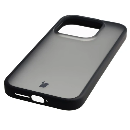 Etui Bizon Case Angelo do Xiaomi 17, przydymione z czarną ramką