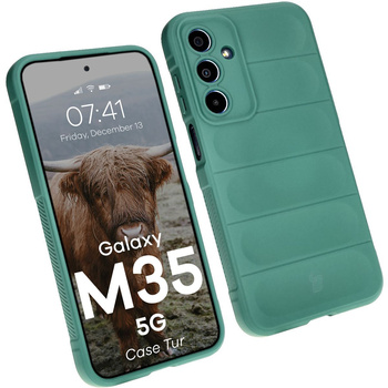 Pancerne etui Bizon Case Tur do Galaxy M35 5G, ciemnozielone