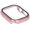 Etui ze szkłem do zegarka Bizon Case+Glass Watch do Apple Watch 11 / 10 (46mm), jasnoróżowe
