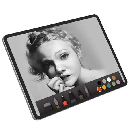 Folia imitująca papier Bizon Film Tab Papirus do Lenovo Tab P12 12.7 TB 370, 2 sztuki