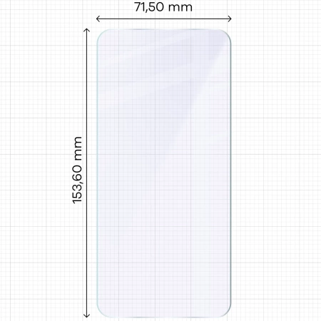 Elastyczne szkło hybrydowe Bizon Glass Mule do Galaxy S25 Plus