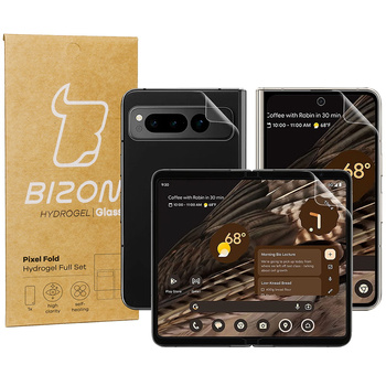 Folia hydrożelowa na tył, środek i przód Bizon Glass Hydrogel, Pixel Fold