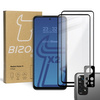 2x Szkło + szybka na aparat Bizon Edge Pack do Redmi Note 11