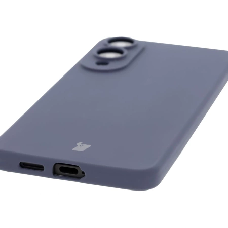 Silikonowe etui Bizon Soft Case do Galaxy S25 Edge, ciemnoniebieskie