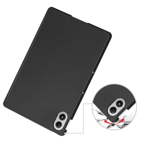 Etui z klapką Bizon Case Tab Croc do Xiaomi Redmi Pad 2 Pro, czarne