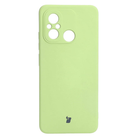 Etui Bizon Case Silicone Sq do Xiaomi Redmi 12C, jasnozielone