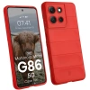 Pancerne etui Bizon Case Tur do Motorola Moto G86 5G, czerwone