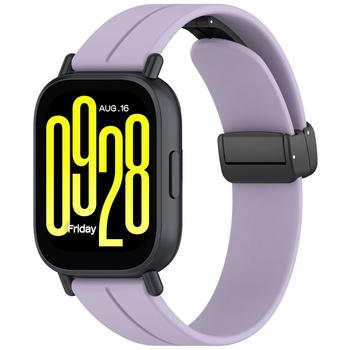 Silikonowy pasek Bizon Strap Watch Silicone L do Quick Release 22 mm, lawendowy