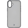 Etui Bizon Case Angelo do iPhone 16 Plus, półprzezroczyste z czarną ramką