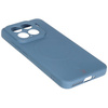 Silikonowe etui z pierścieniem magnetycznym Bizon Case Silicone Magnetic Sq do Xiaomi 15, granatowe
