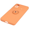 Etui Bizon Case Silicone Ring do Xiaomi Poco X4 Pro 5G, pomarańczowe