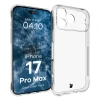 Elastyczne etui + 2x szkło hartowane Bizon Case Clear Pack do iPhone 17 Pro Max