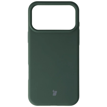 Silikonowe etui Bizon Soft Case do iPhone 17 Pro Max, ciemnozielone