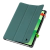 Etui z klapką Bizon Case Tab Croc do OnePlus Pad Lite / Oppo Pad SE, ciemnozielone