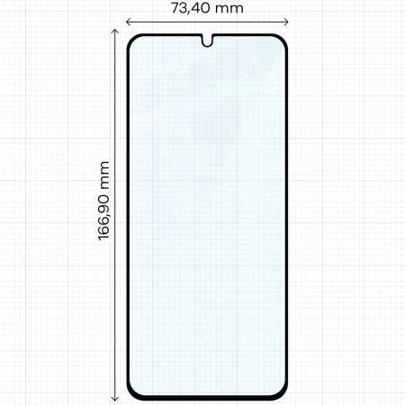 Szkło hartowane Bizon Glass Edge 2 do Xiaomi Redmi A5 4G/Poco C71, czarna ramka