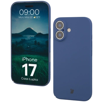 Etui Bizon Case Łupka do iPhone 17, niebieskie