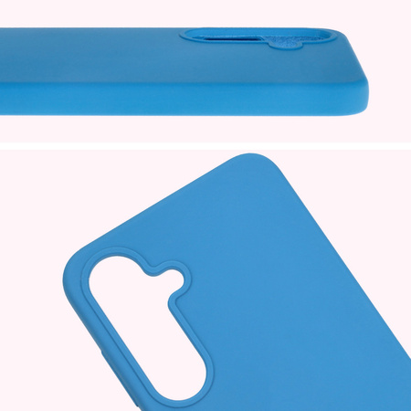 Silikonowe etui Bizon Soft Case do Galaxy S25 Plus, ciemnoniebieskie