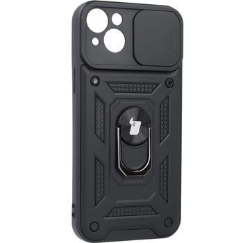 Etui Bizon Case CamShield Ring do iPhone 14 Plus, czarne