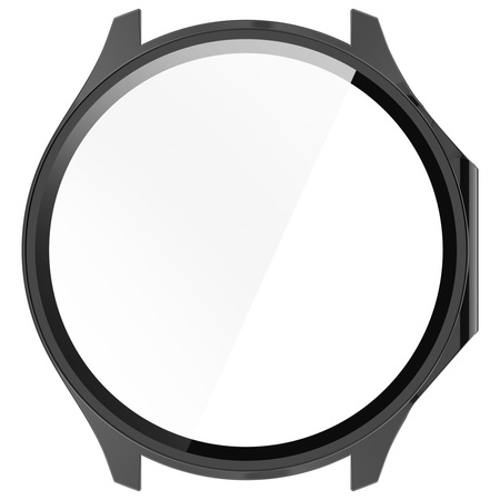 Etui ze szkłem do zegarka Bizon Case+Glass Watch do OnePlus Watch 3 / Oppo Watch X2, czarne