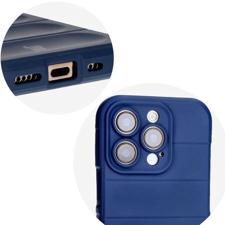 Pancerne etui Bizon Case Tur do iPhone 16 Pro Max, granatowe