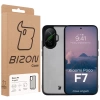 Etui Bizon Case Angelo do Xiaomi POCO F7, przydymione z czarną ramką