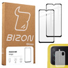 2x Szkło + szybka na aparat Bizon Edge Pack do  Xiaomi Poco M3
