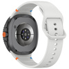 Silikonowy pasek Bizon Strap Watch Silicone G do Galaxy Watch 8 40 mm / 44 mm / 8 Classic 46 mm, jasnoszary