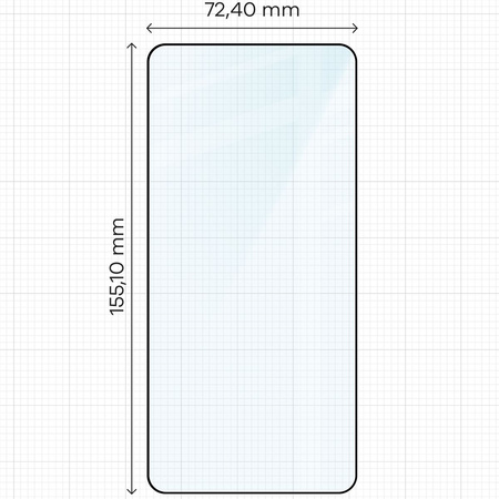Szkło hartowane Bizon Glass Edge do Galaxy S25 Edge, czarna ramka