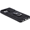 Etui Bizon Case CamShield Ring do Realme 8 / 8 Pro, czarne